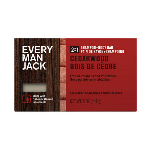 Every Man Jack Shampoo And Body Bar Cedarwood 5 Oz by Every Man Jack