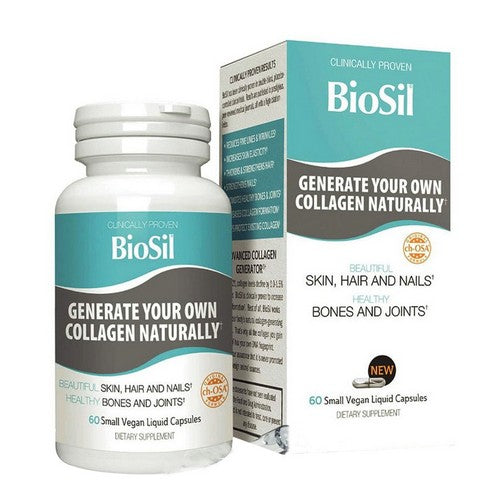 Generate Collagen Small Vegan Liquid Capsules For Skin Bones And Joints 60 Capsules by Biosil