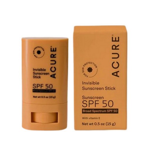 Sunscreen Invisible Stick SPF 50 0.5 Oz by Acure