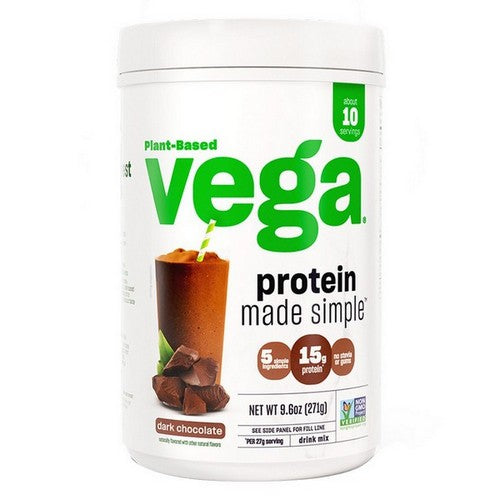 Protein Made Simple Dark Chocolate 9.6 Oz by Vega