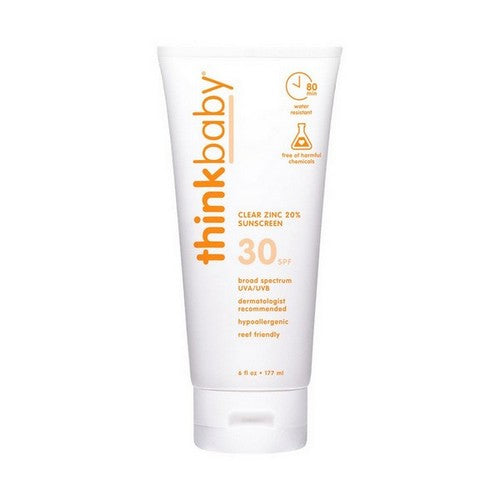 Thinkbaby Clear Zinc Sunscreen SPF 30 6 Oz by Thinkbaby