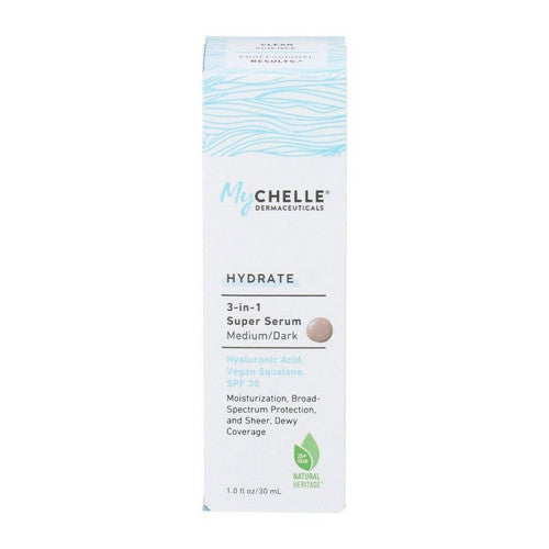 Hydrate 3 In 1 Super Serum SPF 30 Medium Dark 1 Oz by MyChelle Dermaceuticals
