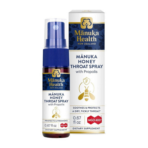 Manuka Honey Throat Spray With Propolis 0.67 Oz by Manuka Health