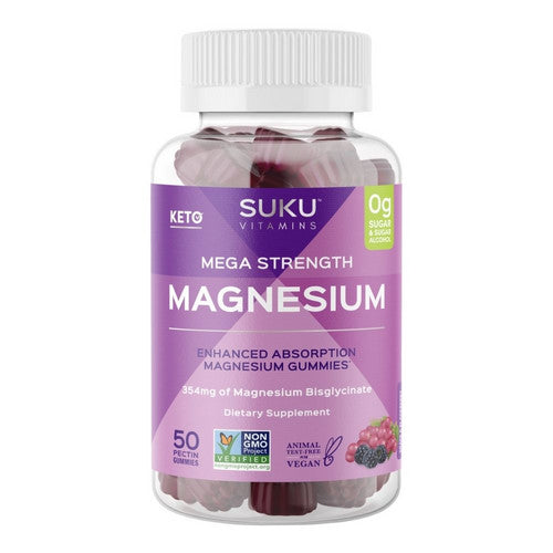 Mega Magnesium Gummy 50 Count by SUKU Vitamins
