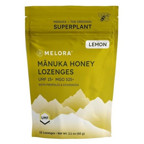 Melora Lemon Manuka Honey Lozenges 2.1 Oz by Melora
