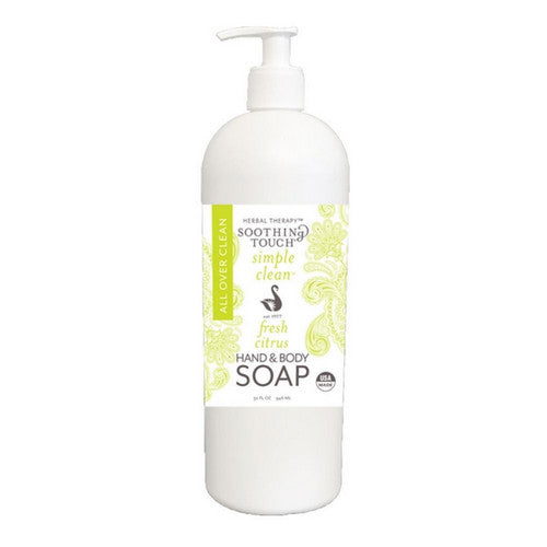 Fresh Citrus Hand And Body Soap 32 Oz by Soothing Touch