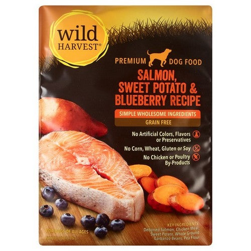 Salmon Sweet Potato And Blueberry Recipe Dog Food 12 Lbs by Wild Harvest
