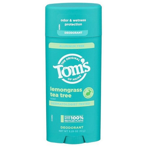 Aluminum Free Natural Lemon Grass Tea Tree Deodorant 3.25 Oz by Tom's Of Maine
