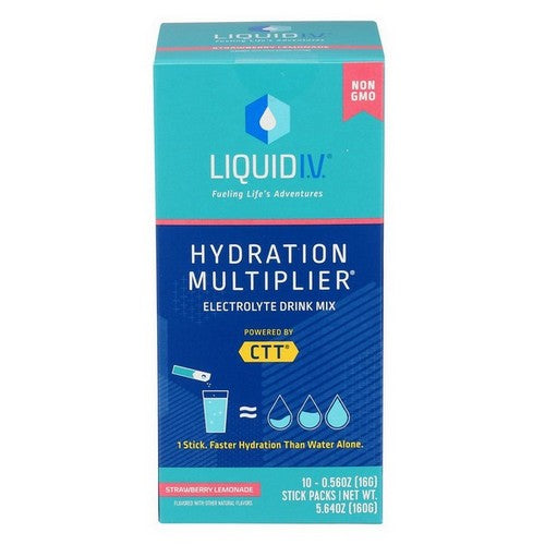 Hydration Multiplier Vegan Powder Electrolyte Supplements Strawberry Lemonade 5.64 Oz by Liquid I.V