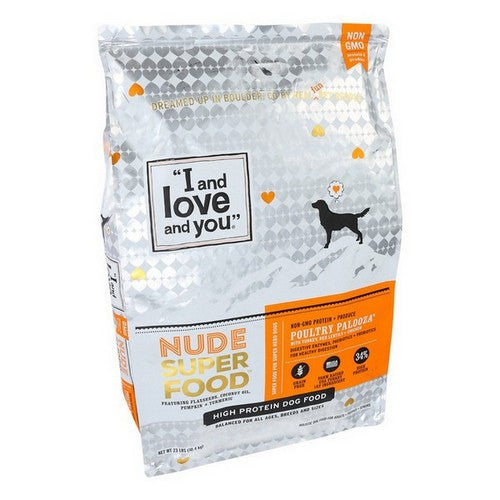 Nude Super Dog Food Poultry Palooza 23 Lbs by I And Love And You
