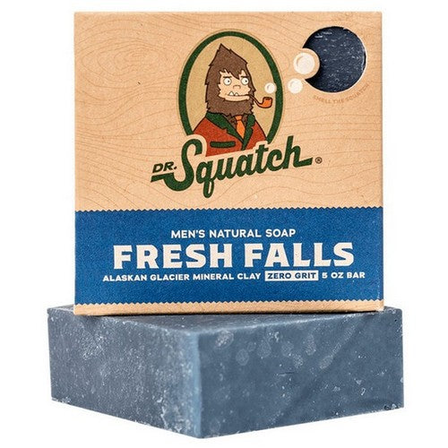 Mens All Natural Bar Soap Fresh Falls 5 Oz by Dr. Squatch