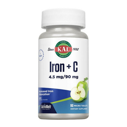 Iron + C Apple 90 Count by Kal