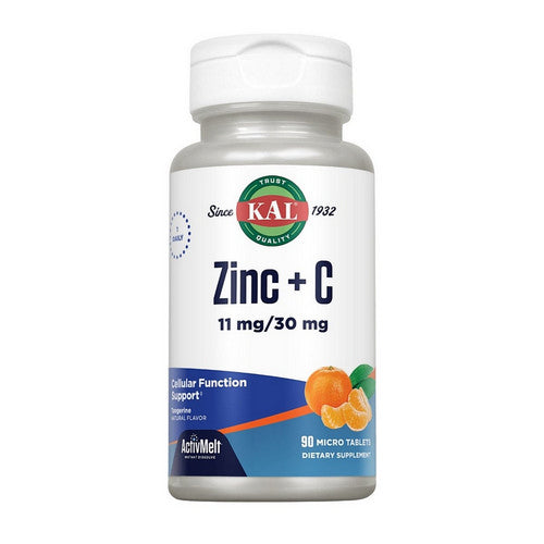 Zinc + C Tangerine 90 Count by Kal