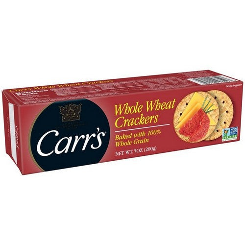 Crackers Whole Wheat 7 Oz (Case Of 12) by Carrs