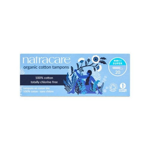 Organic Cotton Tampons Super 20 Count by Natracare