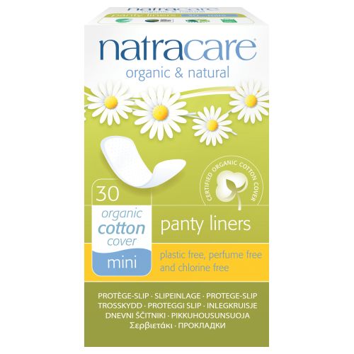 Panty Liners Organic Cotton Cover Mini 30 Count by Natracare