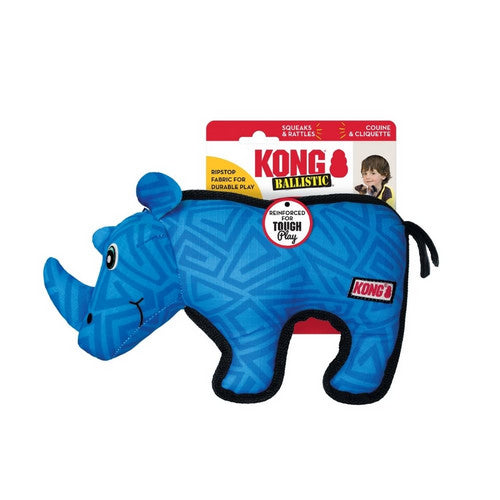 Ballistic Dog Toy Rhino 1 Count (Medium / Large) by Kong