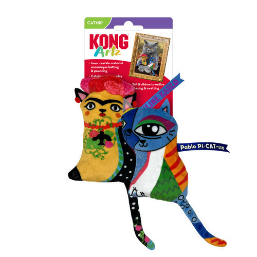 Artz Catnip Cat Toy Feline Kahlo And Pablo Pi Cat Sso 2 Count by Kong