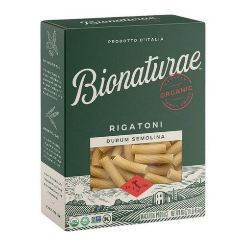 Organic Durum Semolina Rigatoni Pasta 16 Oz (Case Of 12) by Bionaturae
