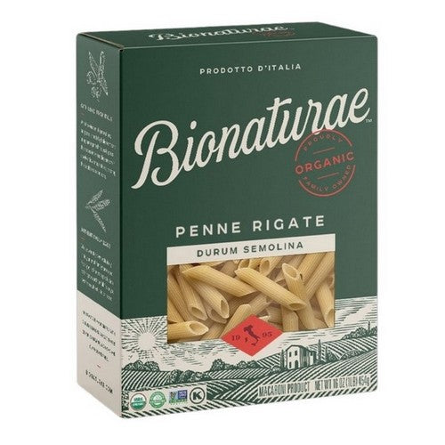 Organic 100 Percent Whole Wheat Penne Rigate Pasta 16 Oz (Case Of 12) by Bionaturae