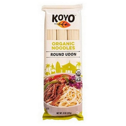 Organic Round Udon Asian Pasta 8 Oz (Case Of 12) by Koyo