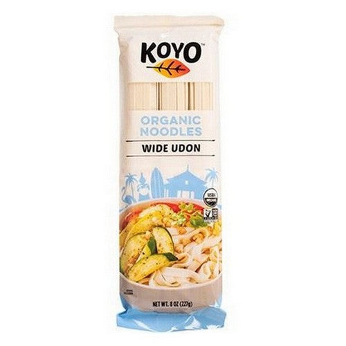 Organic Wide Udon Asian Pasta 8 Oz (Case Of 12) by Koyo