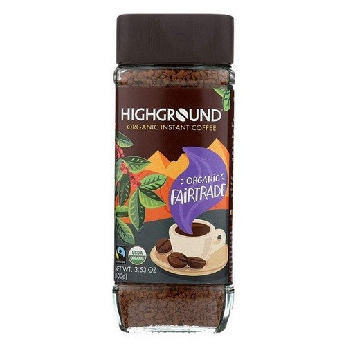 Organic Instant Coffee Fair Trade 3.53 Oz (Case Of 6) by Highground