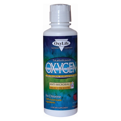 Stabilized Oxygen With Colloidal Silver MOUNTAIN BERRY, 16 OZ by Oxylife Products
