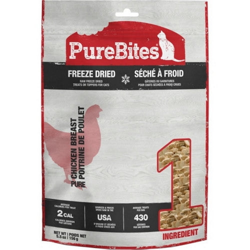 Purebites Freeze Dried Cat Treats Chicken Breast 5.5 Oz by PureBites