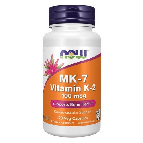 MK-7 Vitamin K2 60 Veg Capsules by Now Foods