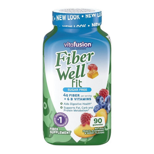 Fiber Well Fit Sugar Free Gummies 90 Count by Vitafusion