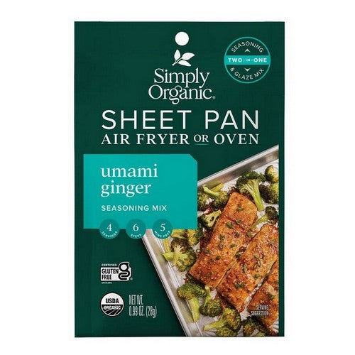 Organic Sheet Pan Seasoning Umami Ginger 0.99 Oz by Simply Organic