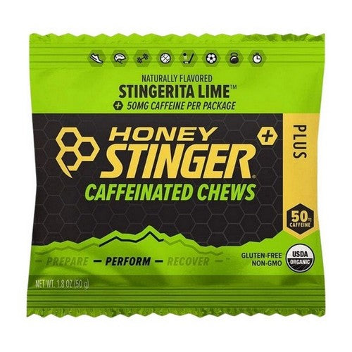 Organic Stingerita Lime Caffeinated Chews 1.08 Oz by Honey Stinger