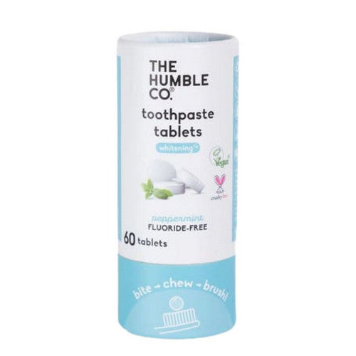 Peppermint Whitening Toothpaste Tablet 60 Count by The Humble Co