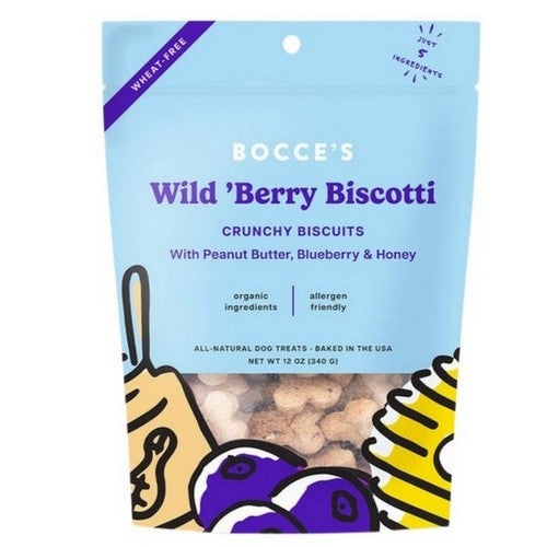 Wild Berry Biscotti Biscuits 12 Oz by Bocce's Bakery