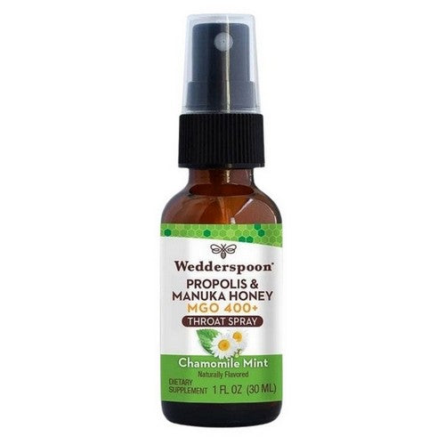 Chamomile And Mint Propolis And Manuka Honey Throat Spray 1 Oz by Wedderspoon