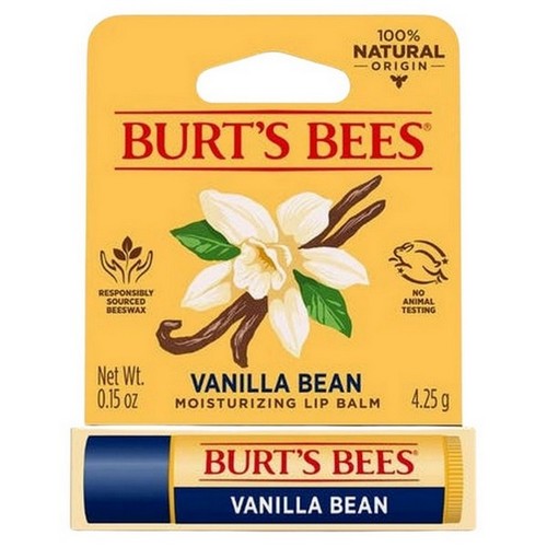 Vanilla Bean Lip Balm Blister Box 0.15 Oz by Burts Bees