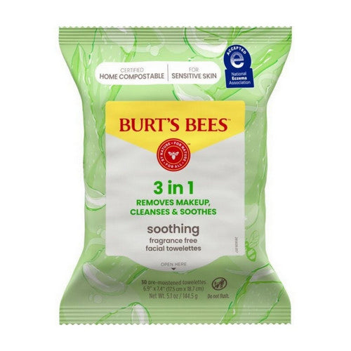 Sensitive Facial Cleansing Towelettes With Cotton Extract 10 Count by Burts Bees