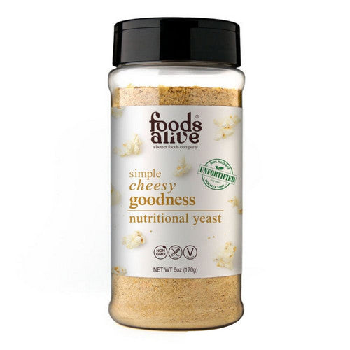 Nutritional Yeast Simple Cheesy Shaker 6 Oz by Foods Alive