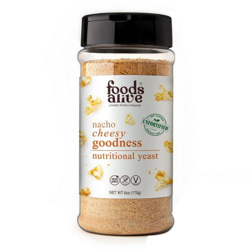 Nutritional Yeast Nacho Cheesy Goodness 6 Oz by Foods Alive