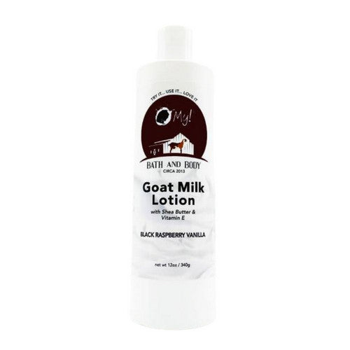 Raspberry Vanilla Goat Milk Lotion 12 Oz by O MY!