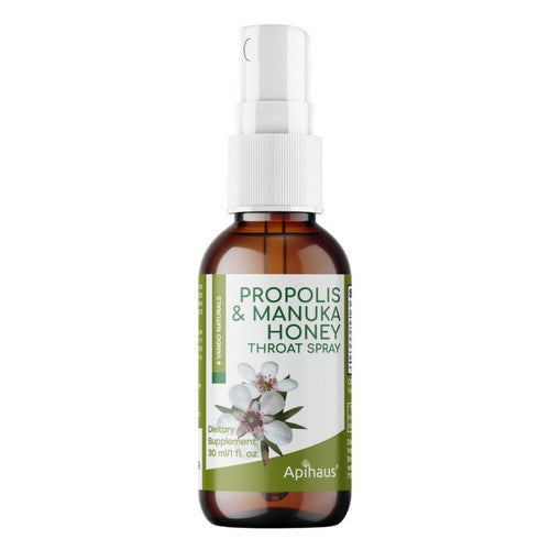Manuka And Propolis Throat Spray 1 Oz by Apihaus