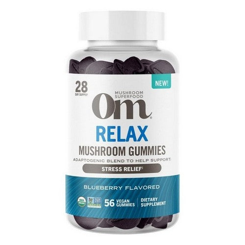 Relax Mushroom Blueberry Gummies 56 Gummies by Om Mushrooms