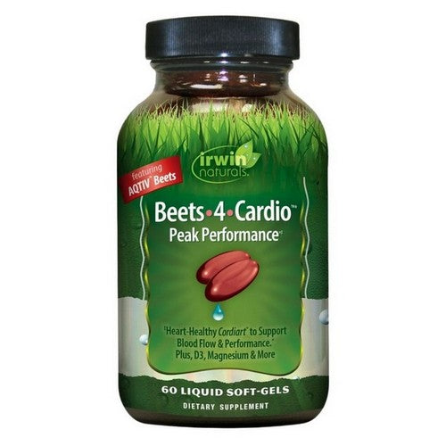 Beets 4 Cardio Peak Performance 60 Liquid Softgels by Irwin Naturals