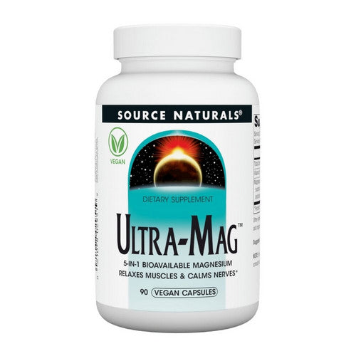 Ultra Magnesium 90 Veggie Capsules by Source Naturals