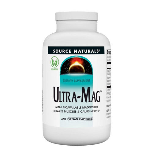 Ultra Magnesium 360 Veggie Capsules by Source Naturals
