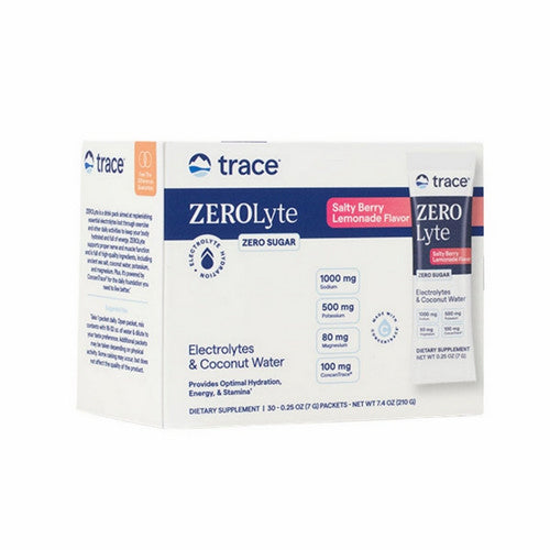 ZeroLyte Stick Packs Salt Berry Lemonade 30 Packets by Trace Minerals