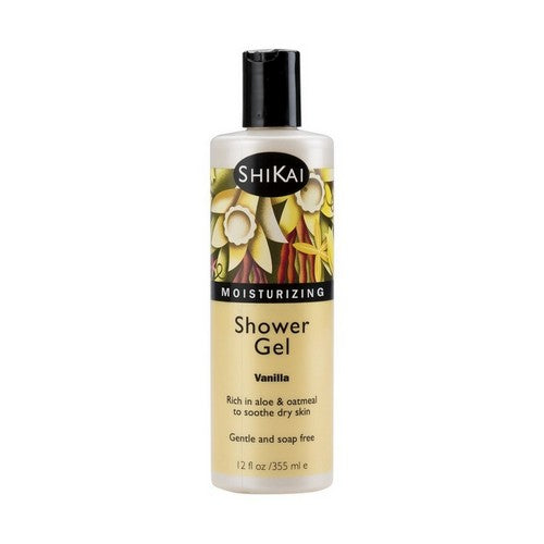 Moisturizing Shower Gel Vanilla 12 Oz by Shikai