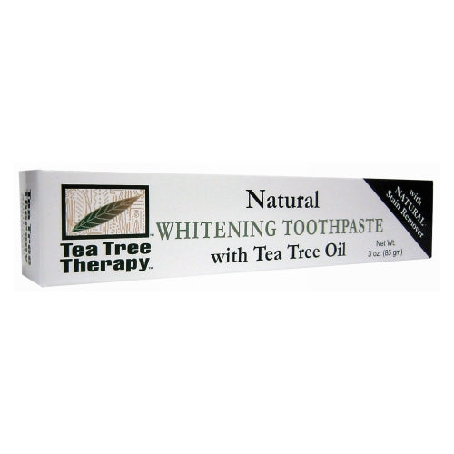 Natural Whitening Toothpaste 3 OZ EA by Tea Tree Therapy