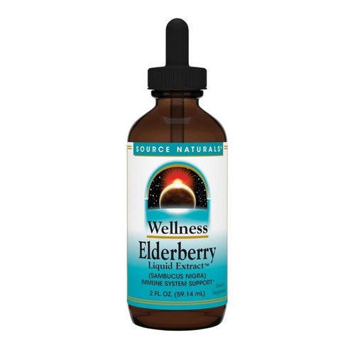 Wellness Elderberry Liquid Extract 2 oz by Source Naturals
